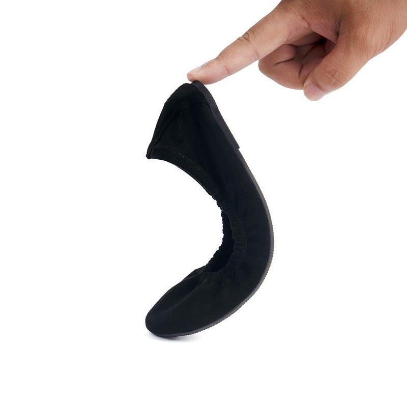 FUNKYMONKEY Women's Ballet Flats Soft Round Toe Comfortable Shoes (7 M US, Black) - Image 2